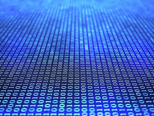 Wall Art - Photograph - Binary Code by Science Photo Library