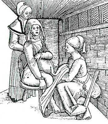 Wall Art - Photograph - Birthing Chair In Use by Science Photo Library
