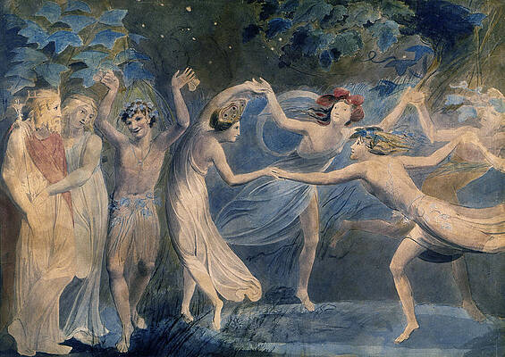 Wall Art - Photograph - BLAKE: FAIRIES, c1786 by Granger