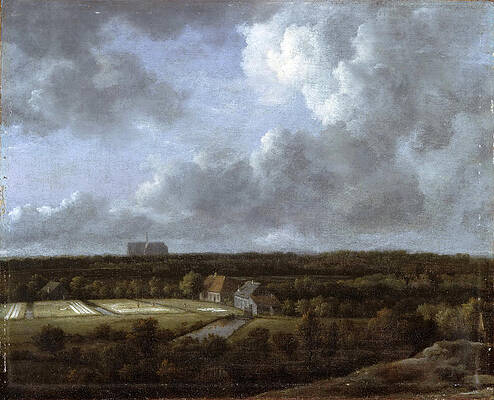 Bleaching Fields to the North-Northeast of Haarlem Print by Jacob Isaacksz van Ruisdael