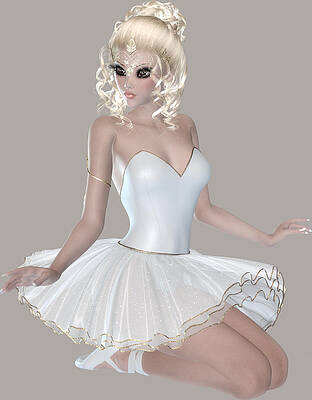 Blond ballerina girl by Marcella  