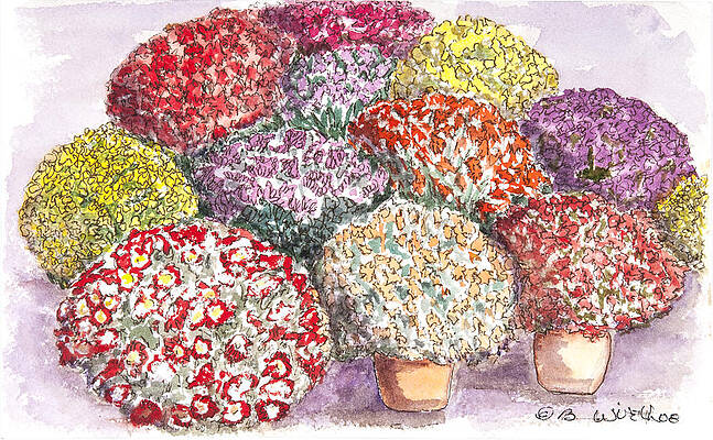 Wall Art - Painting - Blooming Abundance by Barbara Wirth