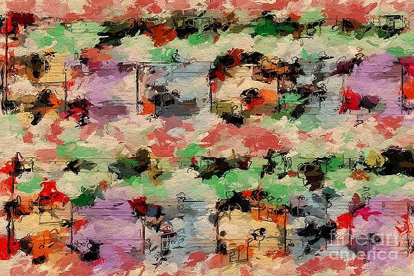 Wall Art - Digital Art - Blotched Up Divertimento 1 by Lon Chaffin
