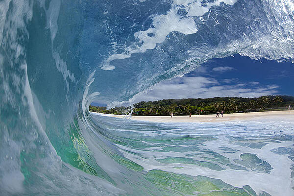 Wall Art - Photograph - Blue Foam by Sean Davey