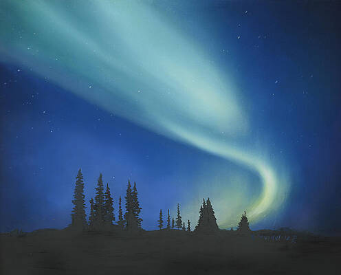 Blue Green Aurora Borealis by Cecilia Brendel Blue Green Aurora Borealis by Cecilia Brendel