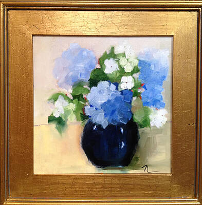 Blue Hydrangeas by Nancy Armstrong