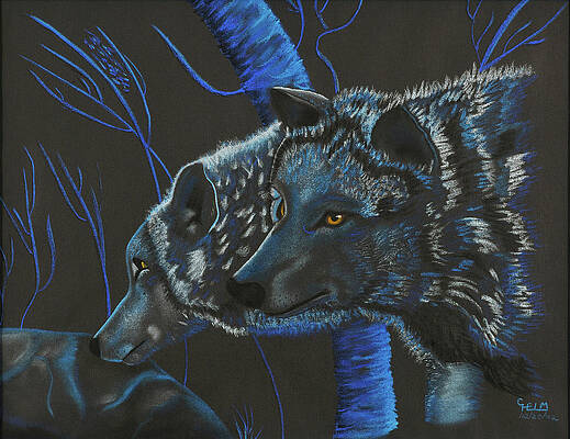 Blue Wolves by Mayhem Mediums Blue Wolves by Mayhem Mediums