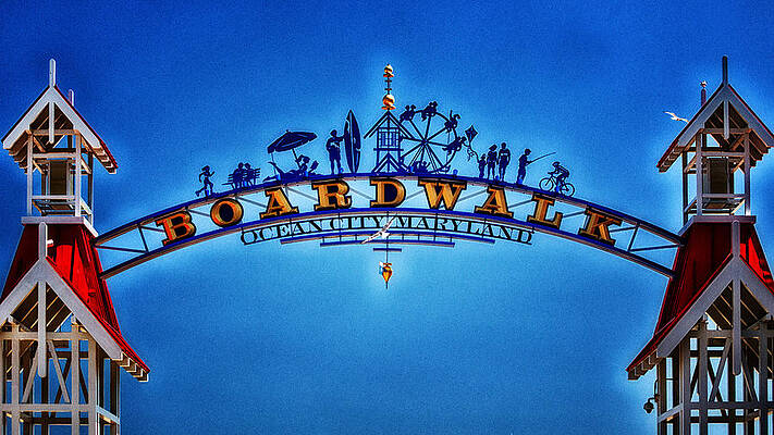Boardwalk Arch in Ocean City by Bill Swartwout Boardwalk Arch in Ocean City by Bill Swartwout