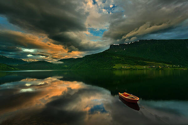 Wall Art - Photograph - Boat... by Krzysztof Browko