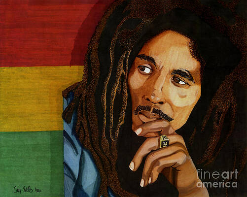 Wall Art - Drawing - Bob Marley Legend by Cory Still