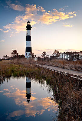 Wall Art - Photograph - Bodie Island Lighthouse - Cape Hatteras Outer Banks NC by Dave Allen
