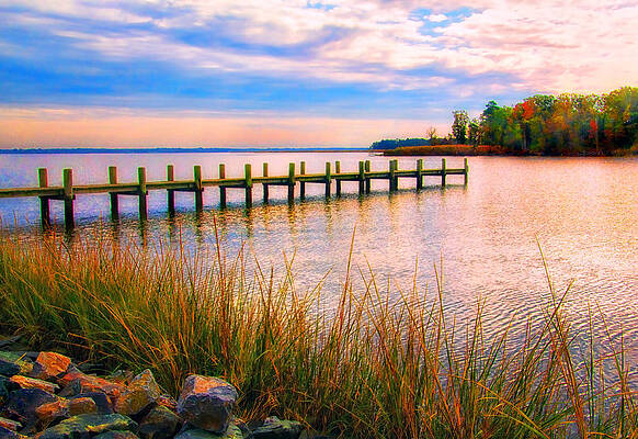 Bogles Wharf Landing by Carolyn Derstine Bogles Wharf Landing by Carolyn Derstine