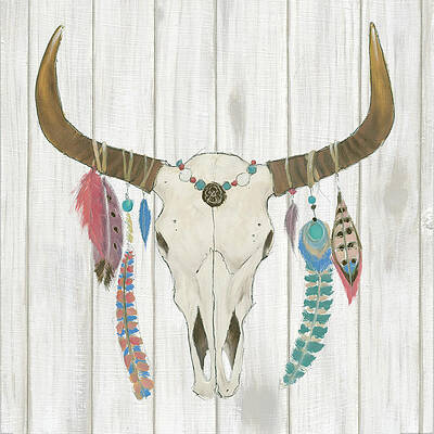Wall Art - Painting - Bohemian Rising I No Border by Emily Adams