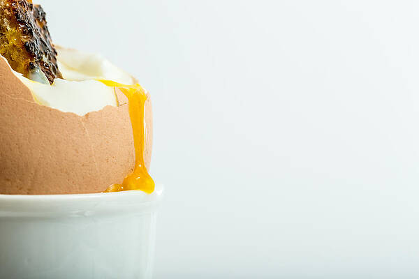 Boiled Egg With Toast. by Gary Gillette Boiled Egg With Toast. by Gary Gillette