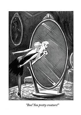 Wall Art - Drawing - You Pretty Creature by Peter Arno