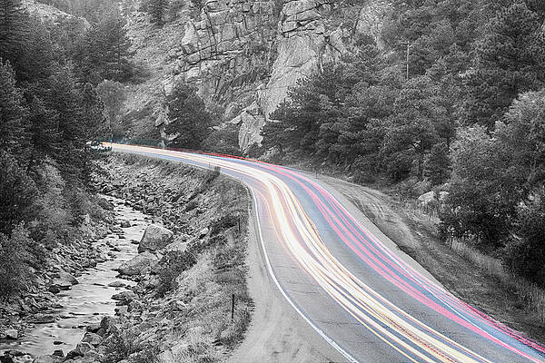 Wall Art - Photograph - Boulder Canyon Drive and Selective Commute  by James BO Insogna