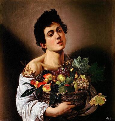 Boy with a Basket of Fruit Print by Caravaggio