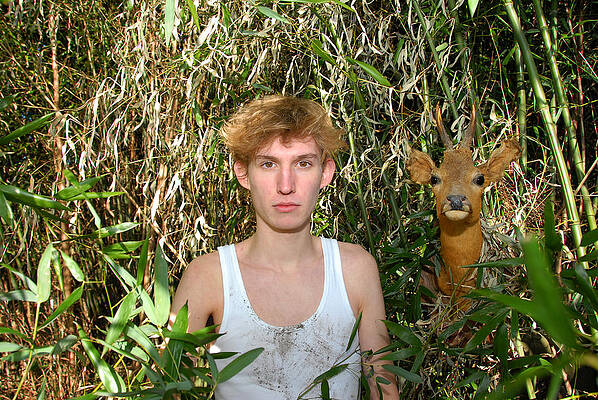 Boy With Deer by Coenraad De kok