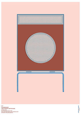 Wall Art - Digital Art - Braun L2 Loudspeaker - Dieter Rams by Peter Cassidy