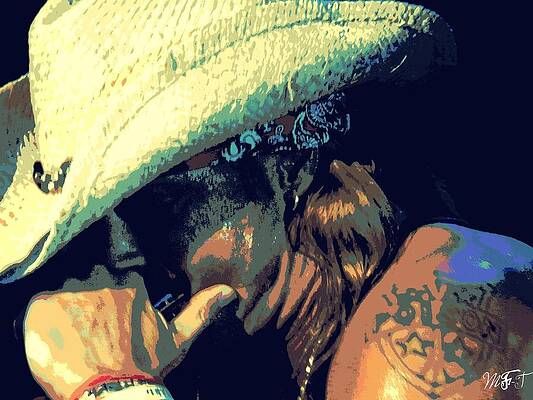 Bret Michaels with harmonica by Michelle Frizzell-Thompson