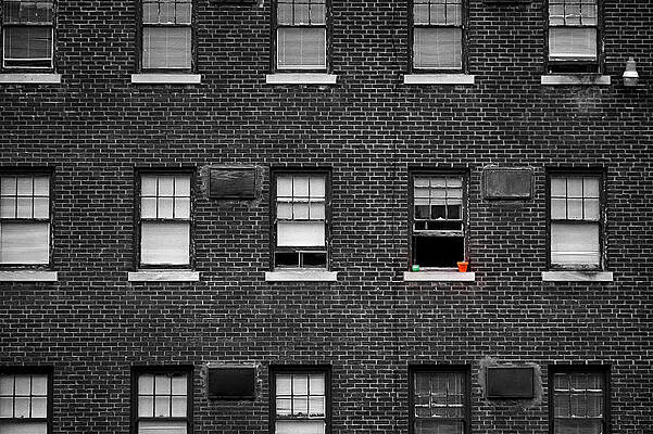 Brick Wall and Windows by Jim Shackett Brick Wall and Windows by Jim Shackett