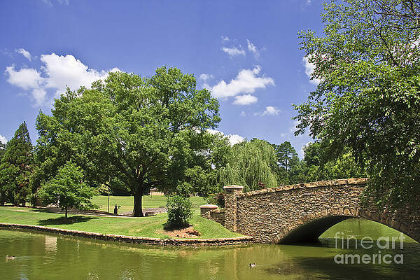 Wall Art - Photograph - Bridge at a Park in the Summer by Jill Lang