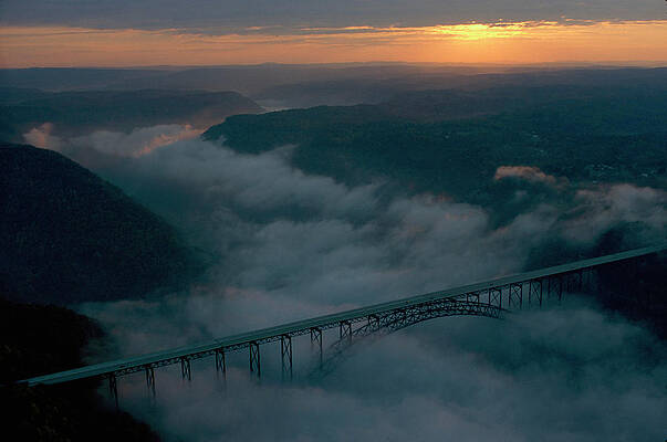 Wall Art - Photograph - Bridge Over The New River Gorge In West by Susie Post Rust