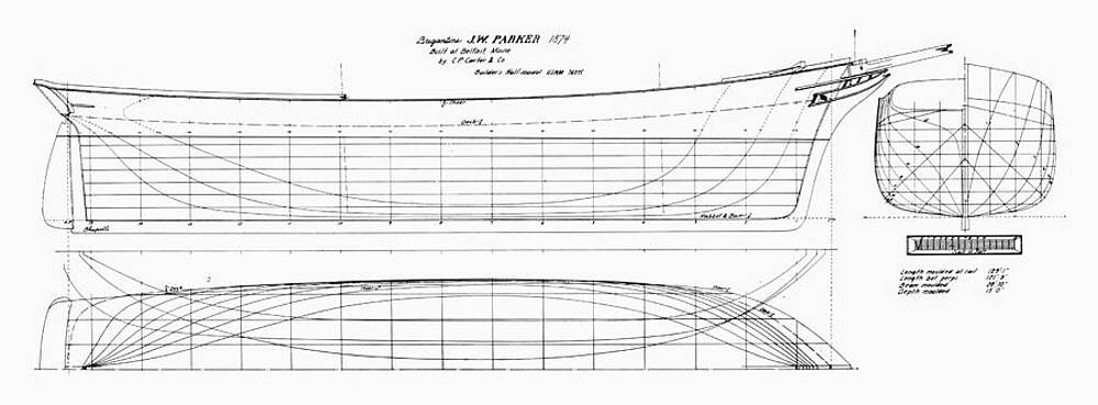 Wall Art - Photograph - Brigantine Plans, 1874 by Granger