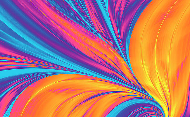 Wall Art - Photograph - Bright Abstract Background, Flame by Oxygen