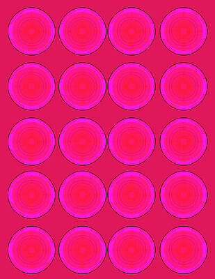 Wall Art - Painting - Bubbles Pink Peppemint Warhol  by Robert R by Robert R Splashy Art Abstract Paintings