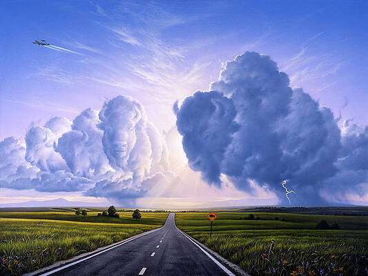 Wall Art - Painting - NATO Buffalo Crossing by Jerry LoFaro