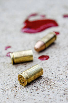 Wall Art - Photograph - Bullet Casing And Bullet by Science Photo Library