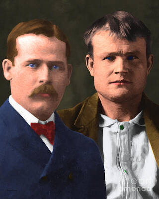 Wall Art - Photograph - Butch Cassidy and The Sundance Kid 20130512 v3 vertical by Wingsdomain Art and Photography