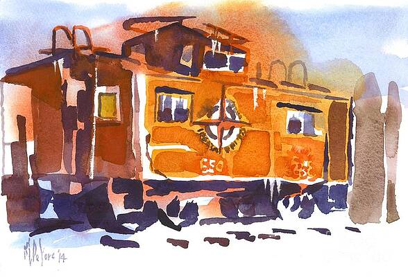 Caboose in Snow and Ice by Kip DeVore Caboose in Snow and Ice by Kip DeVore