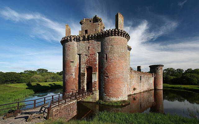Wall Art - Photograph - Caerlaverock Castle by Maria Gaellman