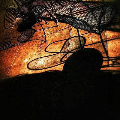 Wall Art - Photograph - Cafe Shadows --- Check Out More Of My by Mark David Gerson