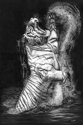 Wall Art - Drawing - Call of the Wild by Richard Savage