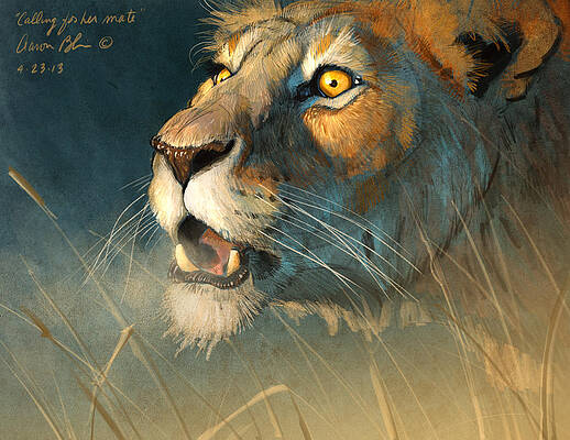 Calling for her mate by Aaron Blaise