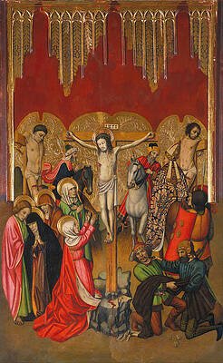 Calvary Print by Jaume Huguet