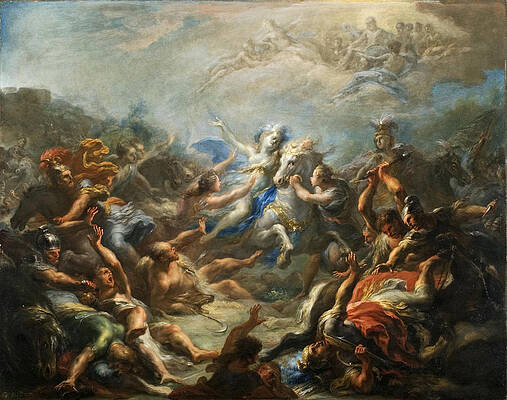 Camillia at War from Virgils Aeneid Print by Giacomo del Po