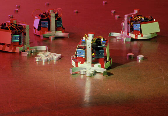Wall Art - Photograph - Candle-gathering Robots by Science Photo Library