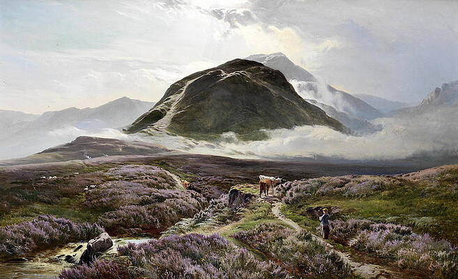 Ben Nevis and Nevis Range Mountain art 3 peaks Fine Art print of my original oil painting Scottish Highlands Limited edition of 50