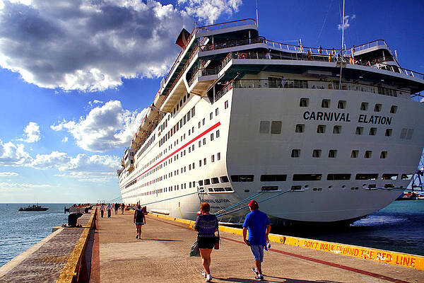 Wall Art - Photograph - Carnival Elation Docked in Progreso by Jason Politte