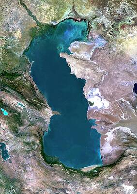 Wall Art - Photograph - Caspian Sea by Science Photo Library