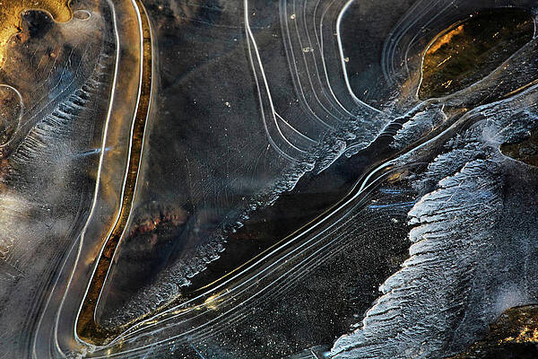 Wall Art - Photograph - Cave Point Ice 1 by Theo OConnor