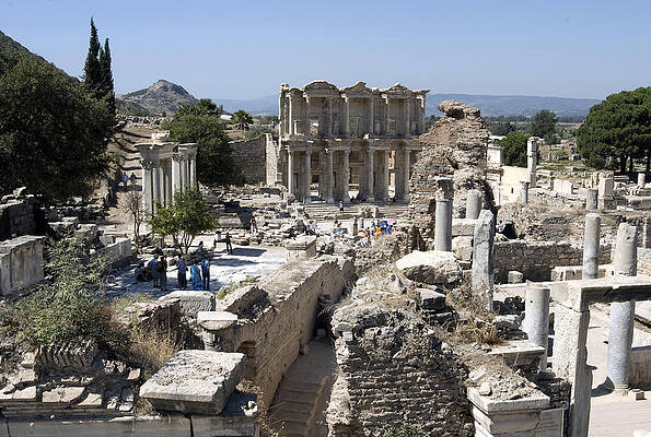Wall Art - Photograph - Celsus Library From Baths, Ephesus by Theodore Clutter