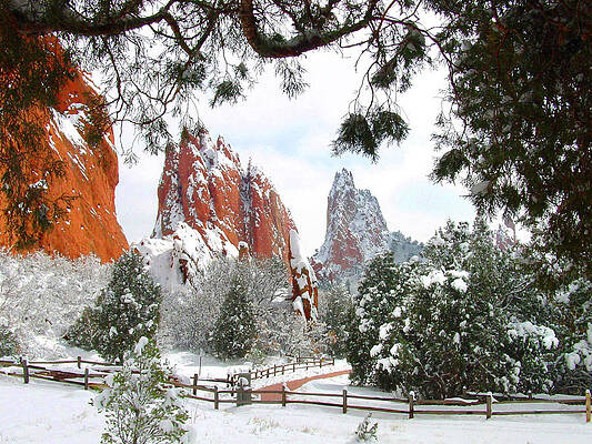 Central Garden of the Gods after a Fresh Snowfall by John Hoffman Central Garden of the Gods after a Fresh Snowfall by John Hoffman