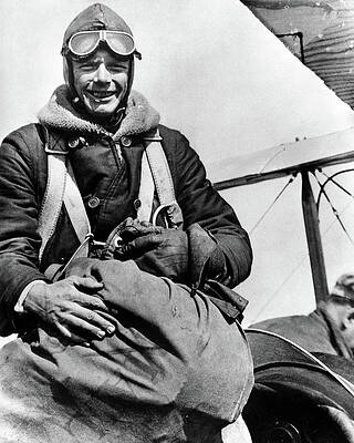 Wall Art - Photograph - Charles Lindbergh (1902-1974) by Granger