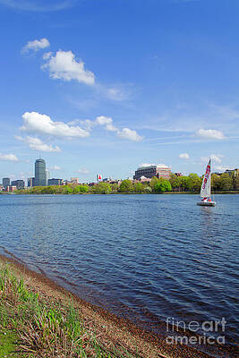 Charles River and Boston Skyline by Danielle Lebenson