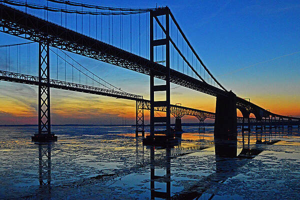 Chesapeake Bay Bridge Reflections by Bill Swartwout Chesapeake Bay Bridge Reflections by Bill Swartwout